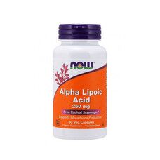 Альфа-липоевая кислота (Alpha Lipoic Acid) 250 мг ТМ Нау Фудс / Now Foods 60 капсул - Фото