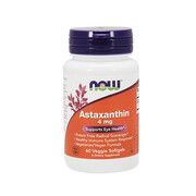 Астаксантин (Astaxanthin) 4 мг ТМ Нау Фудс / Now Foods 60 желатиновых капсул - Фото