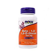Бета-1,3 / 1,6-D-Глюкан (Beta-1,3 / 1,6-D-Glucan) 100 мг ТМ Нау Фудс / Now Food 90 капсул - Фото