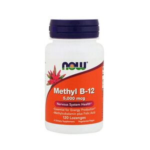 Витамин B-12 (Methyl B-12) 5000 мкг ТМ Нау Фудс / Now Foods 120 леденцов