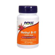 Витамин B-12 (Methyl B-12) 5000 мкг ТМ Нау Фудс / Now Foods 60 леденцов - Фото