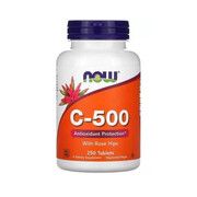 Витамин C-500 с шиповником (With Rose Hips) ТМ Нау Фудс / Now Foods 250 таблеток - Фото