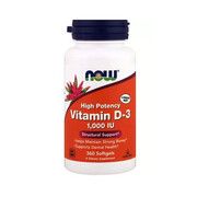 Вітамін D3 (Vitamin D3) 1000IU ТМ Нау Фудс / Now Foods 360 желатинових капсул - Фото