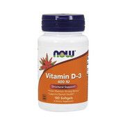 Вітамін D3 (Vitamin D3) 400 МО ТМ Нау Фудс / Now Foods 180 желатинових капсул - Фото