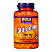 Глютамин L-Glutamine Now Foods Sports 1000 мг капсули №120  - Фото