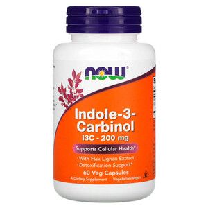 Індол 3 карбінолу (I3C) Now Foods 200 мг желатинові капсули №60 