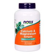 Кальций & Магний + Витамин D Now Foods желатиновые капсулы №120  - Фото