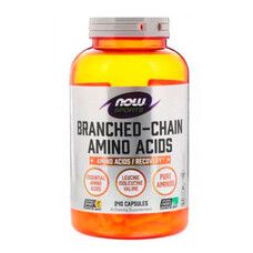 Комплекс амінокислот з розгалуженими ланцюгами Branched Chain Amino Acids Now Foods капсули №240  - Фото