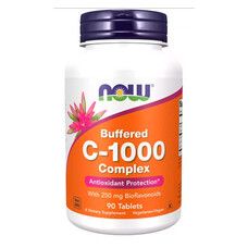 Комплекс Вітаміну C-1000 с 250 мг біофлавоноїдів Now Foods таблетки №90  - Фото