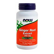 Экстракт Кореня Имбиря Ginger Root Extract Now Foods 250 мг капсулы №90 - Фото