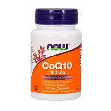 Коензим Q10 з глодом CoQ10 with Hawthorn Berry Now Foods 100 мг капсули № 30  - Фото
