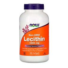 Лецитин 1200 мг Now Foods 200 желатиновых капсул - Фото
