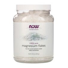 Магниевые хлопья 100 % чистоты Magnesium Flakes Solutions Now Foods 1531 г (3,37 фунта) - Фото