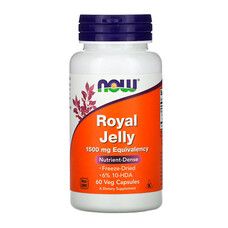 Маточное Молочко 1500 мг Royal Jelly Now Foods 60 гелевых капсул - Фото