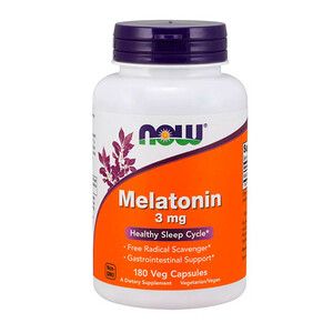 Мелатонін 3 мг Now Foods 180 гелевих капсул