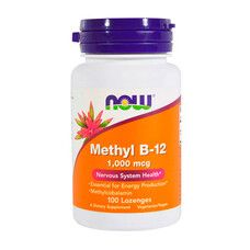 Метилкобаламин (B12) 1000 мкг Now Foods 100 таблеток для рассасывания - Фото