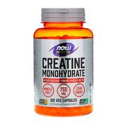 Моногидрат креатина 750 мг Now Foods Creatine Monohydrate 120 капсул - Фото
