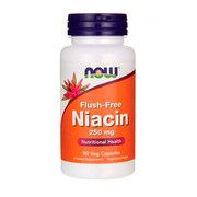 Ниацин (B3) No-Flush Niacin Now Foods 250 мг 90 вегетарианских капсул - Фото