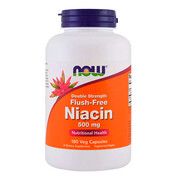 Ніацин (B3) No-Flush Niacin Now Foods 500 мг 180 вегетаріанських капсул - Фото