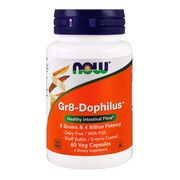 Пробіотики для поліпшення шлункового тракту Gr8-Dophilus Now Foods 60 гелевих капсул - Фото
