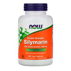Силимарин (Расторопша) 300 мг Now Foods 200 гелевых капсул - Фото