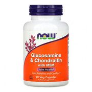 Глюкозамін, хондроїтин із МСМ здоров'я судин Now Foods 90 капсул - Фото