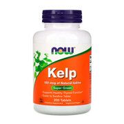 Бурая водоросль (Kelp) 150 мкг Now Foods 200 таблеток - Фото