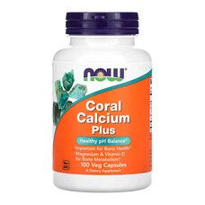 Кораловий кальцій плюс Now Foods Coral Calcium Plus 100 капсул  - Фото