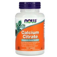 Цитрат кальция с минералами (Calcium Citrate) ТМ Нау Фудс / Now Foods 100 таблеток - Фото