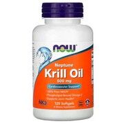 Олія криля Neptune Krill Oil 500 мг ТМ Нау Фудс / Now Foods 120 капсул - Фото
