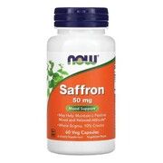 Шафран Saffron 50 мг ТМ Нау Фудс / Now Foods 60 вегетаріанських капсул - Фото