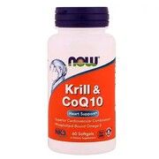 Масло криля и коэнзим Q10 Krill & CoQ10 ТМ Нау Фудс / Now Foods 60 гелевых капсул Масло криля и коэнзим Q10 Krill & CoQ10 ТМ Нау Фудс / Now Foods 60 гелевых капсул - Фото