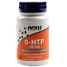 5-гидрокси L-триптофан (5-НТР) ТМ Нау Фудс/Now Foods 50 мг 30 капсул - Фото