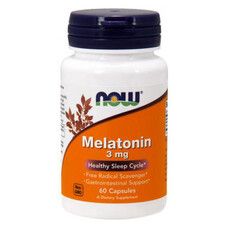 Мелатонін ТМ Нау Фудс / Now Foods 3 мг 60 капсул  - Фото