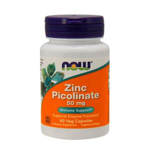 Zinc Picolinate Now Foods веган капсули 50 мг №60 