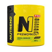 Предтренировочный комплекс N1 PRO ТМ Нутренд/Nutrend 300 г (зеленый лимонад)  - Фото