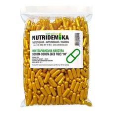 Вегетаріанська капсула золота-золота (без TiO2) номером 00 1000 шт - Фото