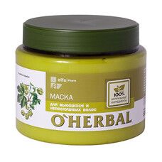 O'Herbal маска для кучерявого і неслухняного волосся 500 мл  - Фото