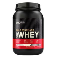 Сироватковий протеїн Optimum Nutrition 100% Whey Gold Standard 896 г - Cookies Cream - Фото