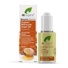 Масло для питания и увлажнения кожи лица с марокканским аргановым маслом Dr. Organic 30 мл - Фото