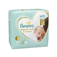 Підгузки Pampers Premium Care Newborn ТМ Памперс / Pampers (2-5 кг) №26 - Фото
