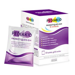 Пробиотики-10М для восстановления микрофлоры кишечника ТМ PEDIAKID, 10 пакетиков-саше