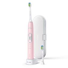 Зубна щітка електрична звукова Protective Clean 6100 Pink HX6876 / 29  - Фото