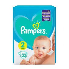 Подгузники для детей New Baby ТМ Памперс / Pampers (4-8 кг) №22 - Фото