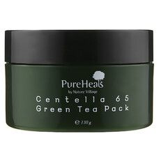 Восстанавливающая маска с экстрактом центеллы 65 и зеленым чаем Pureheal's (Пюрхилс) 130 г - Фото
