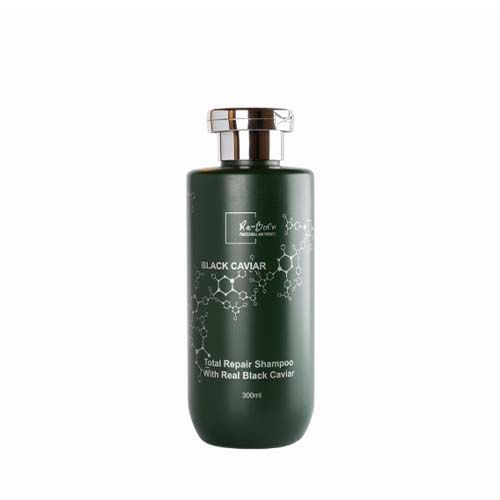 Шампунь відновлювальний з чорною ікрою Re-Born Total Repair Shampoo with Real Black Caviar 300 мл Шампунь відновлювальний з чорною ікрою Re-Born Total Repair Shampoo with Real Black Caviar 300 мл - Фото