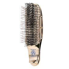 Японська розчіска для волосся Scalp Brush World Premium Short (шампань золото) - Фото