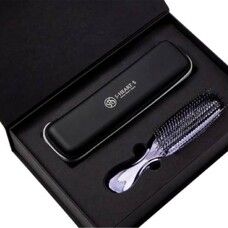 Набор Щетка для кожи головы Scalp Brush World Premium длинная с чехлом (фиолетовая) - Фото