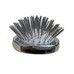 Щітка для шкіри голови Scalp Brush Emit Stretch Brush (срібна) - Фото 2