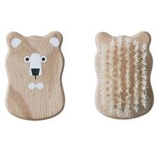 Щетка для волос детская Scalp Brush LoZooRo Baby Brush деревянная - Фото